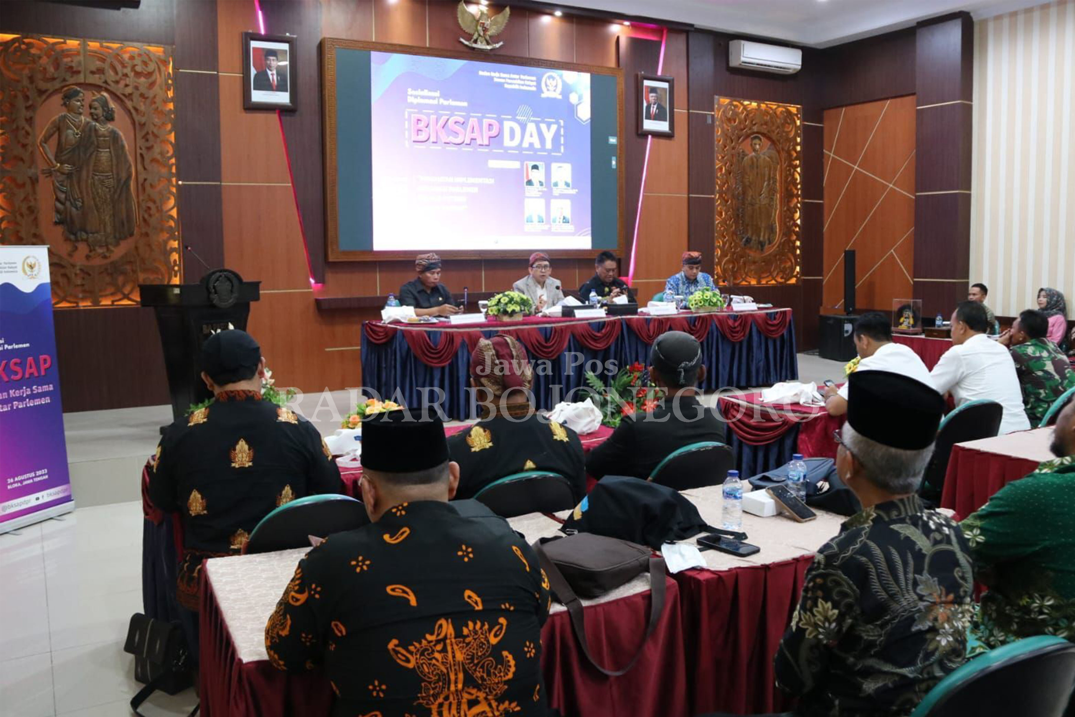 BAHAS MUUDEUM JATI: BKSAP DPR RI membahas potensi Blora, mengusulkan musium jati. (RAHUL OSCARA/RDR.BJN)