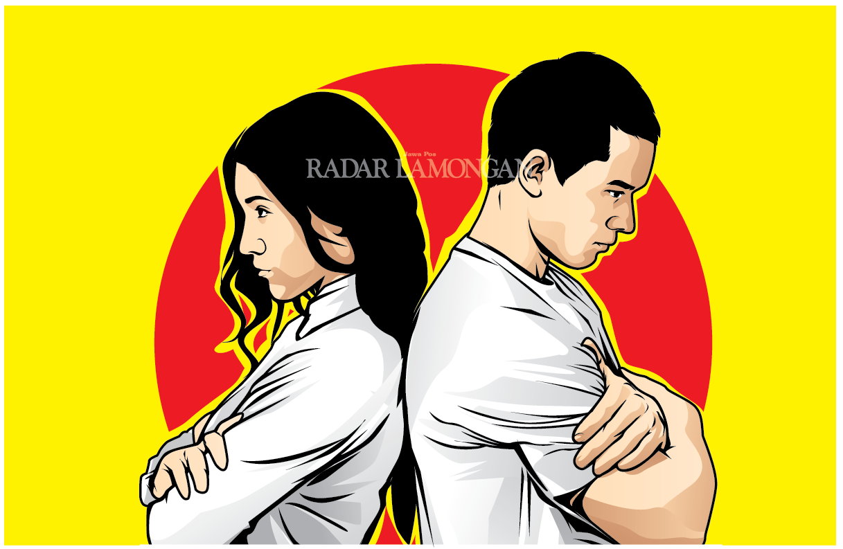 Ilustrasi Diska Berujung Perceraian (Ainur Ochiem/R.Bjn)
