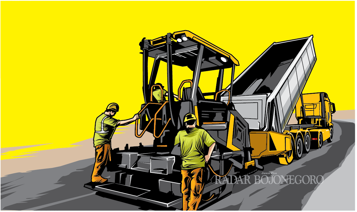 Ilustrasi Pelebaran Jalan (Ainur Ochiem/R.Bjn)