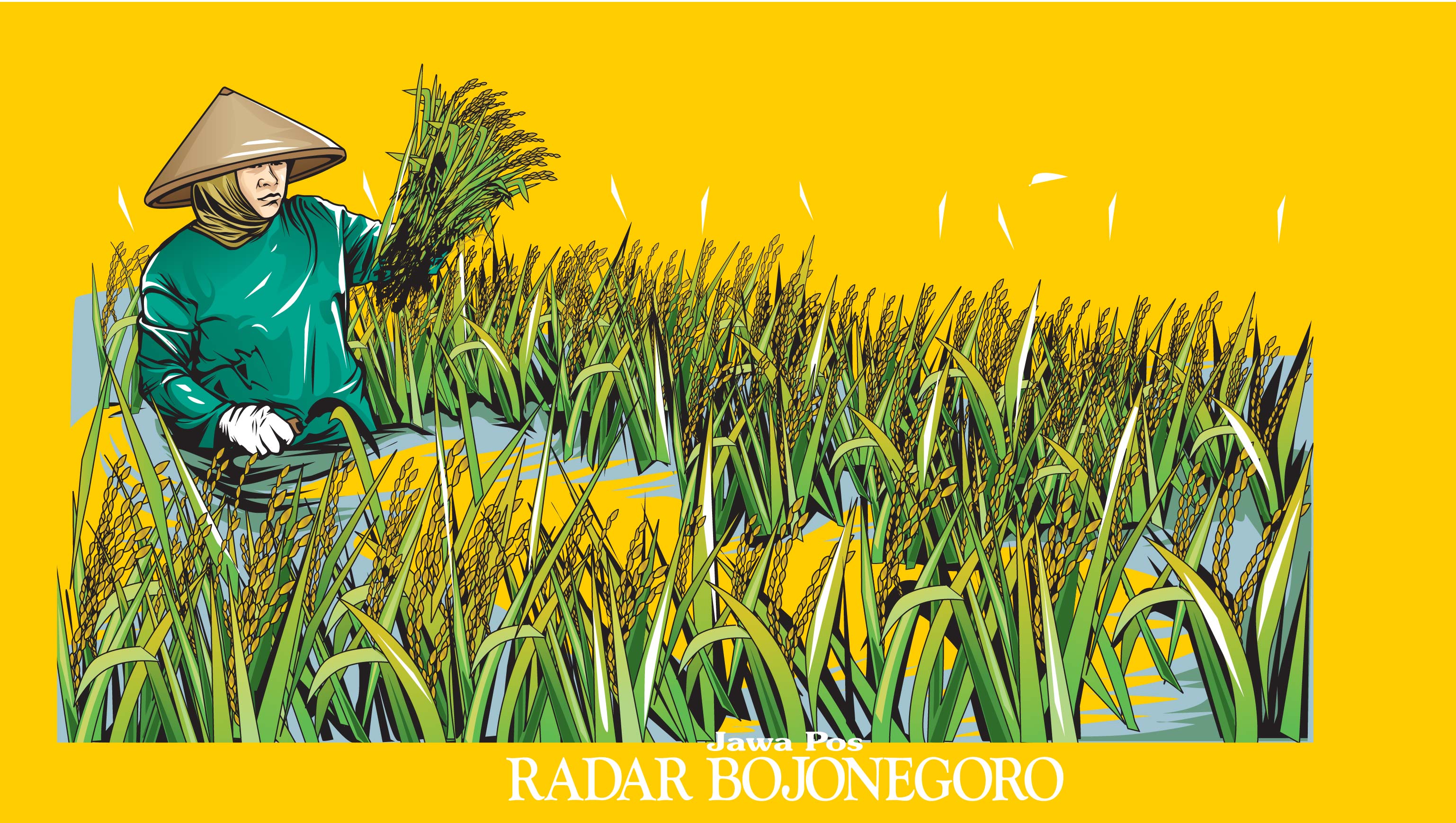 Ilustrasi Harga Gabah Melambung (Ainur Ochiem/R.Bjn)