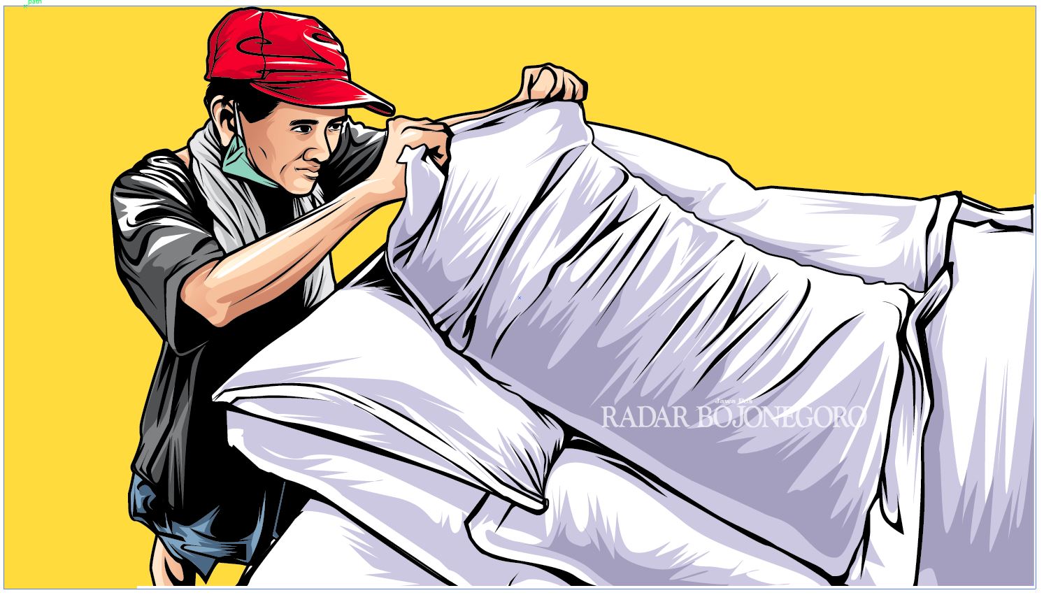 Ilustrasi Beras Blora (Ainur Ochiem/R.Bjn)