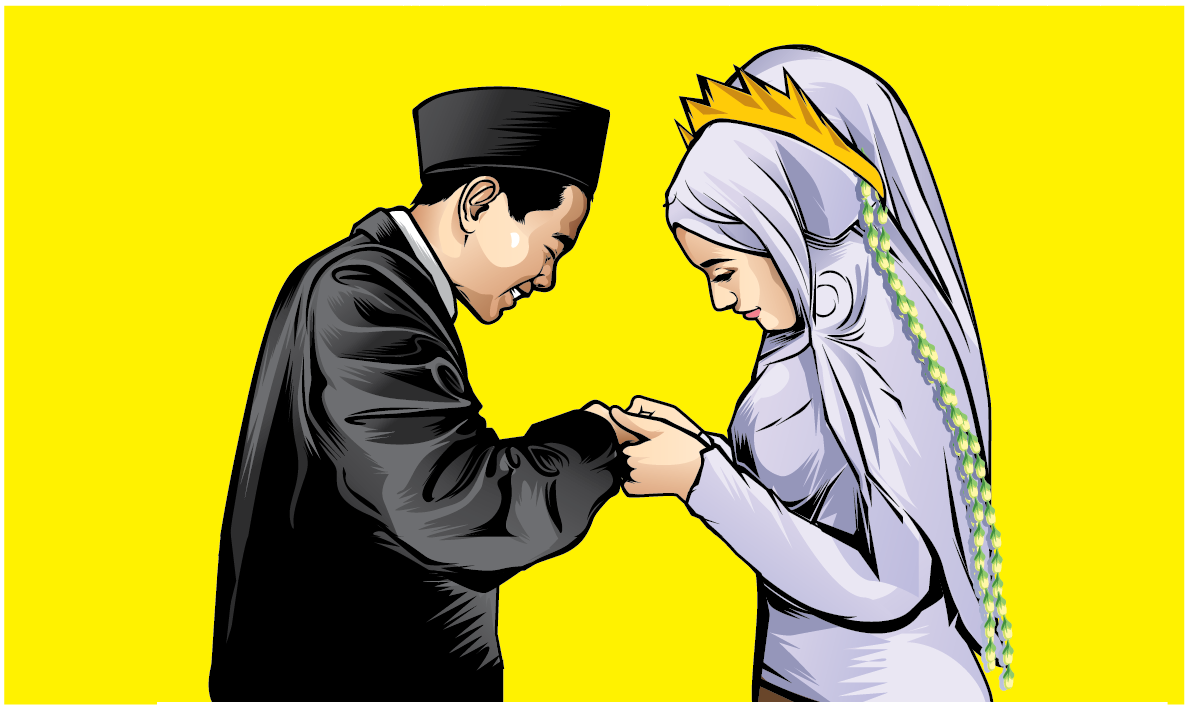 Ilustrasi Pernikahan (Ainur Ochiem/R.Bjn)