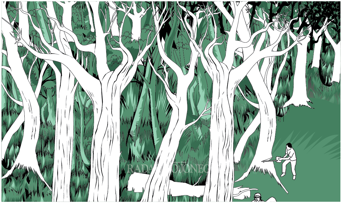 Ilustrasi Hutan (Ainur Ochiem/R.Bjn)