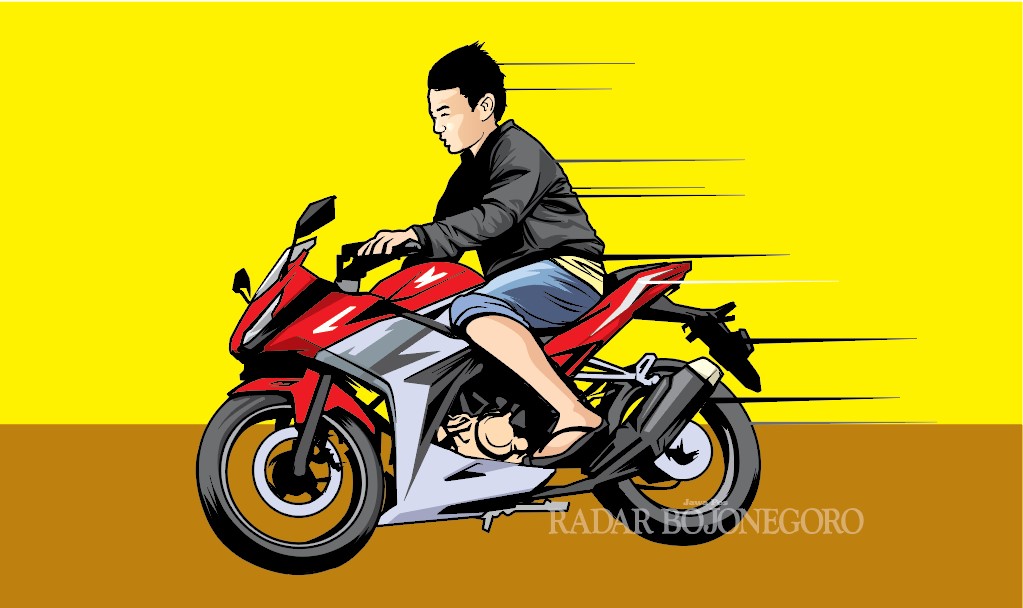 Ilustrasi Balap liar (AINUR OCHIEM/RDR.LMG)