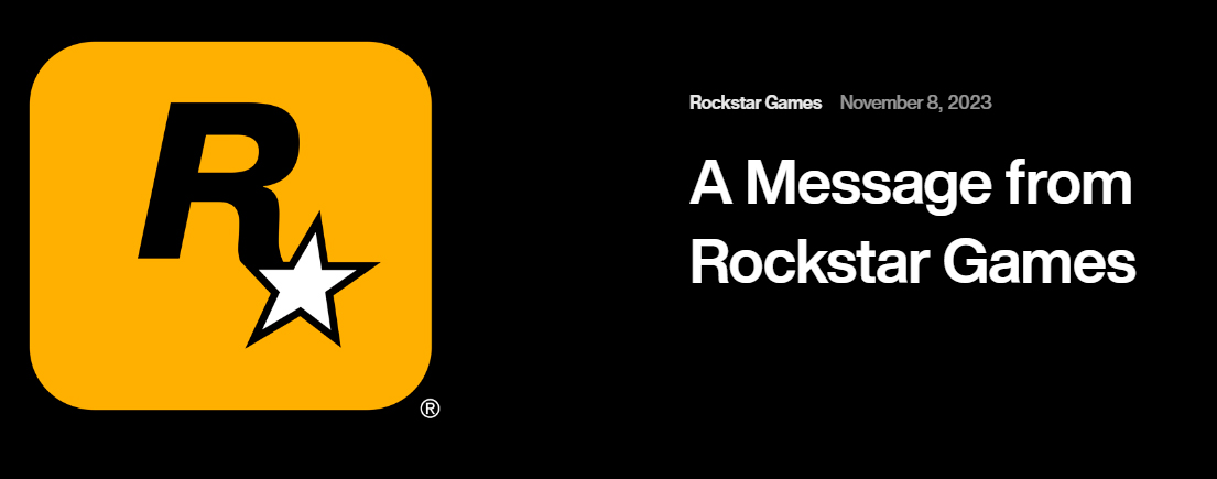 Pengumuman Rockstar Games Mengenai GTA VI di website mereka (Foto: Dok. Rockstar Newswire)