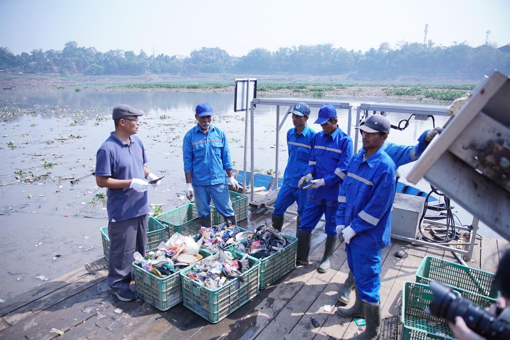 Sampah yang dikumpulkan dari sungai. (IST/RDR.BJN).