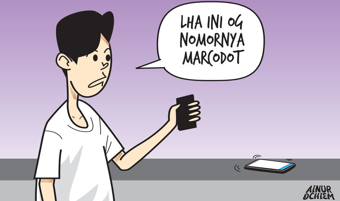 Ilustrasi istri chat teman suami ( AINUR OCHIEM/RDR.BJN)