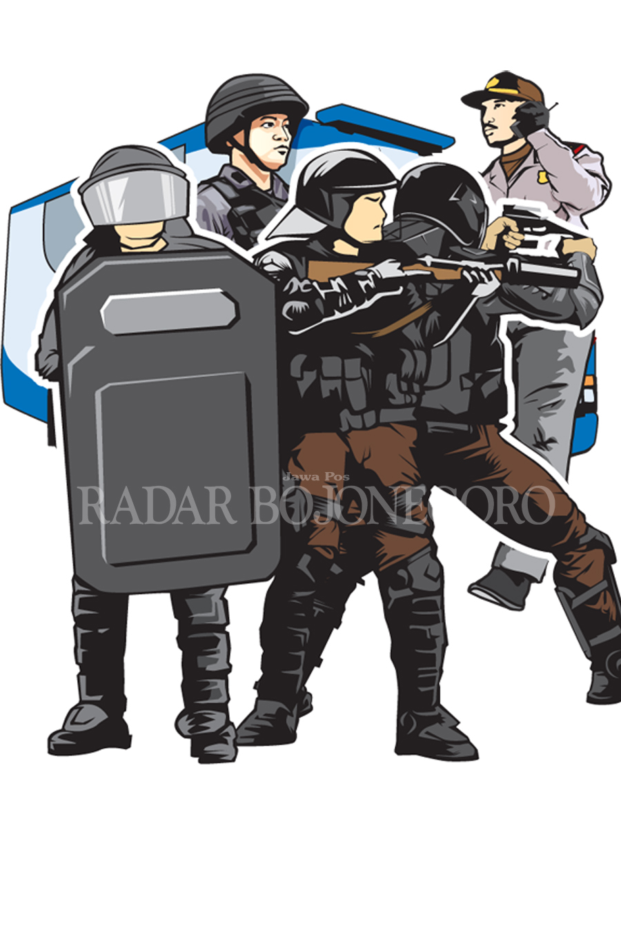 ILUSTRASI Polisi Keamanan  ( AINUR OCHIEM/RDR.BJN)