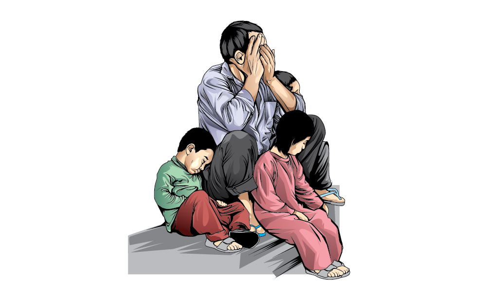 ilustrasi kemiskinan. (AINUR OCHIEM/RDR.BJN)
