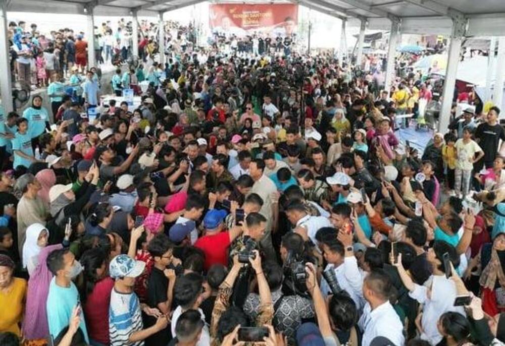 Massa pendukung Prabowo semakin solid.