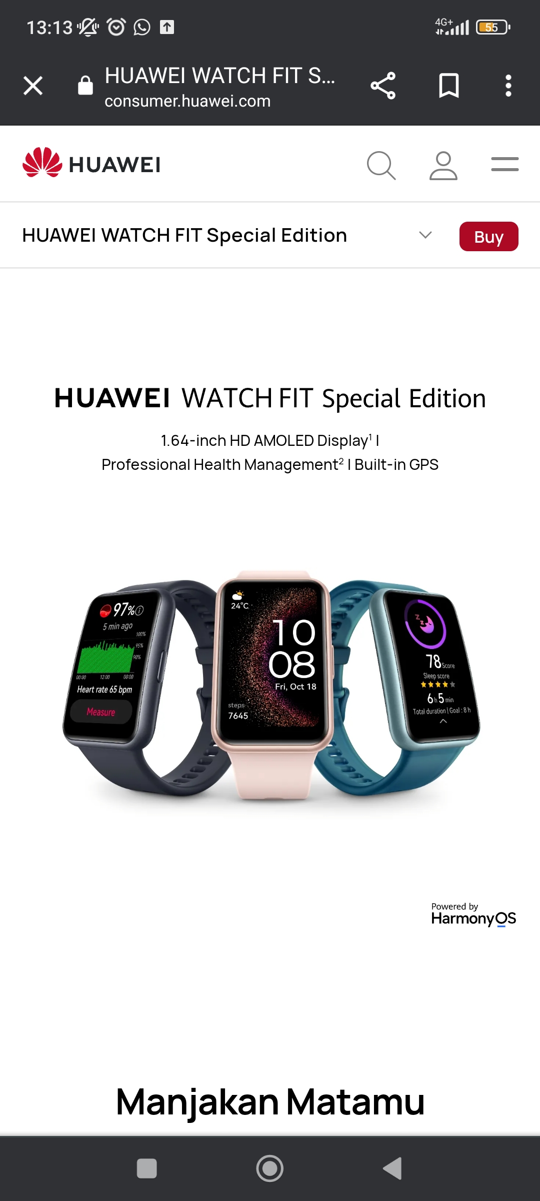 Huawei Watch Fit SE.