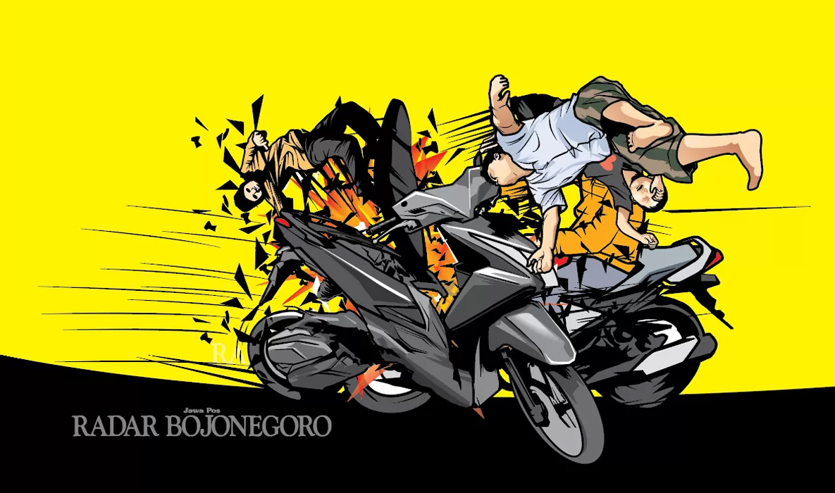 Ilustrasi kecelakaan Lalu lintas  (AINUR OCHIEM/RADAR BOJONEGORO)