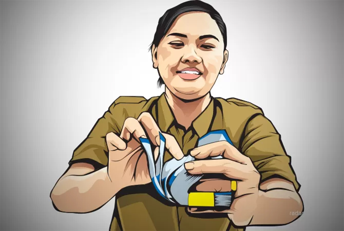 Ilustrasi Gaji PNS  (AINUR OCHIEM/RADAR BOJONEGORO)