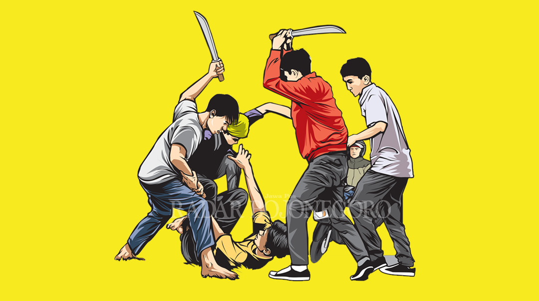 Ilustrasi Pengeroyokan (AINUR OCHIEM/RADAR BOJONEGORO)