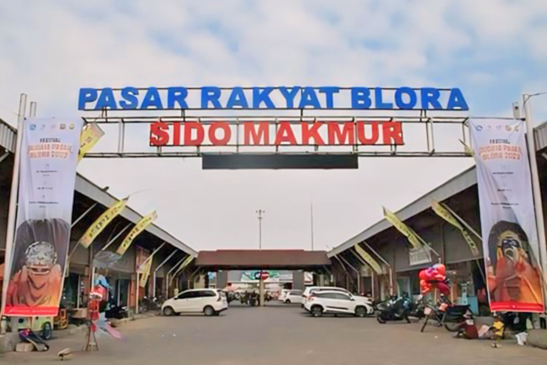 PASAR KOTA: Pasar Sido Makmur diupayakan oleh Dindagkop UKM Blora memiliki Standar Nasional Indonesia (SNI).