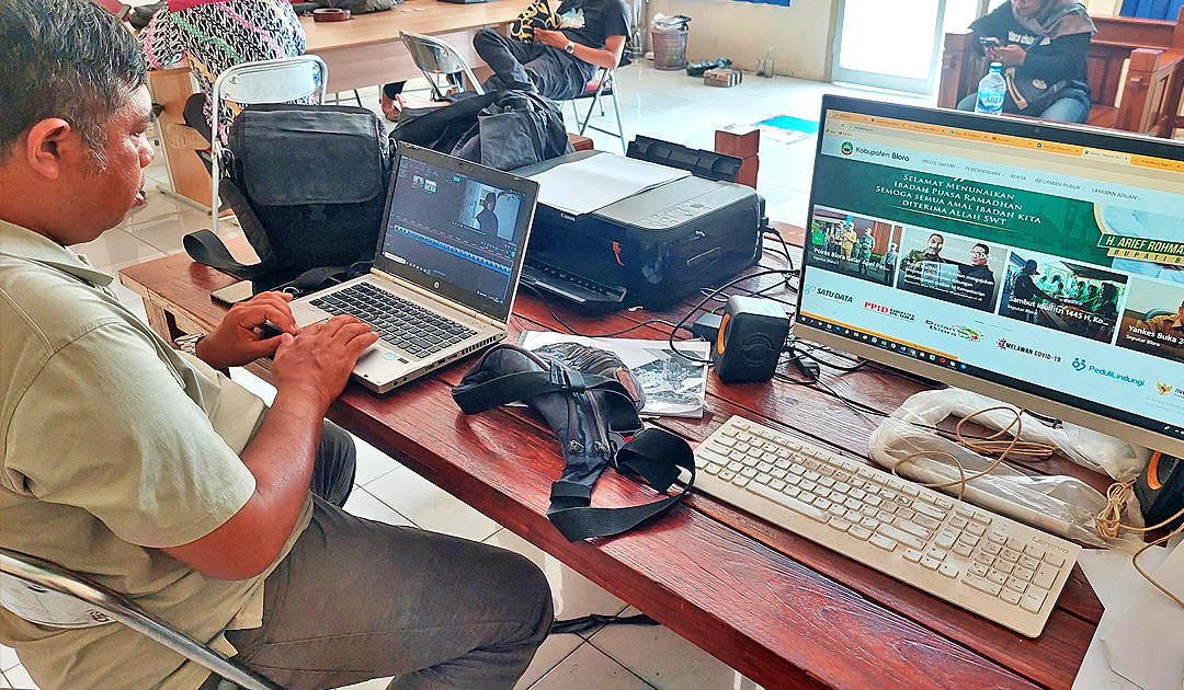 PERETASAN: Website desa masih kerap diserang peretas sejak terintegrasi dengan website Pemkab Blora.