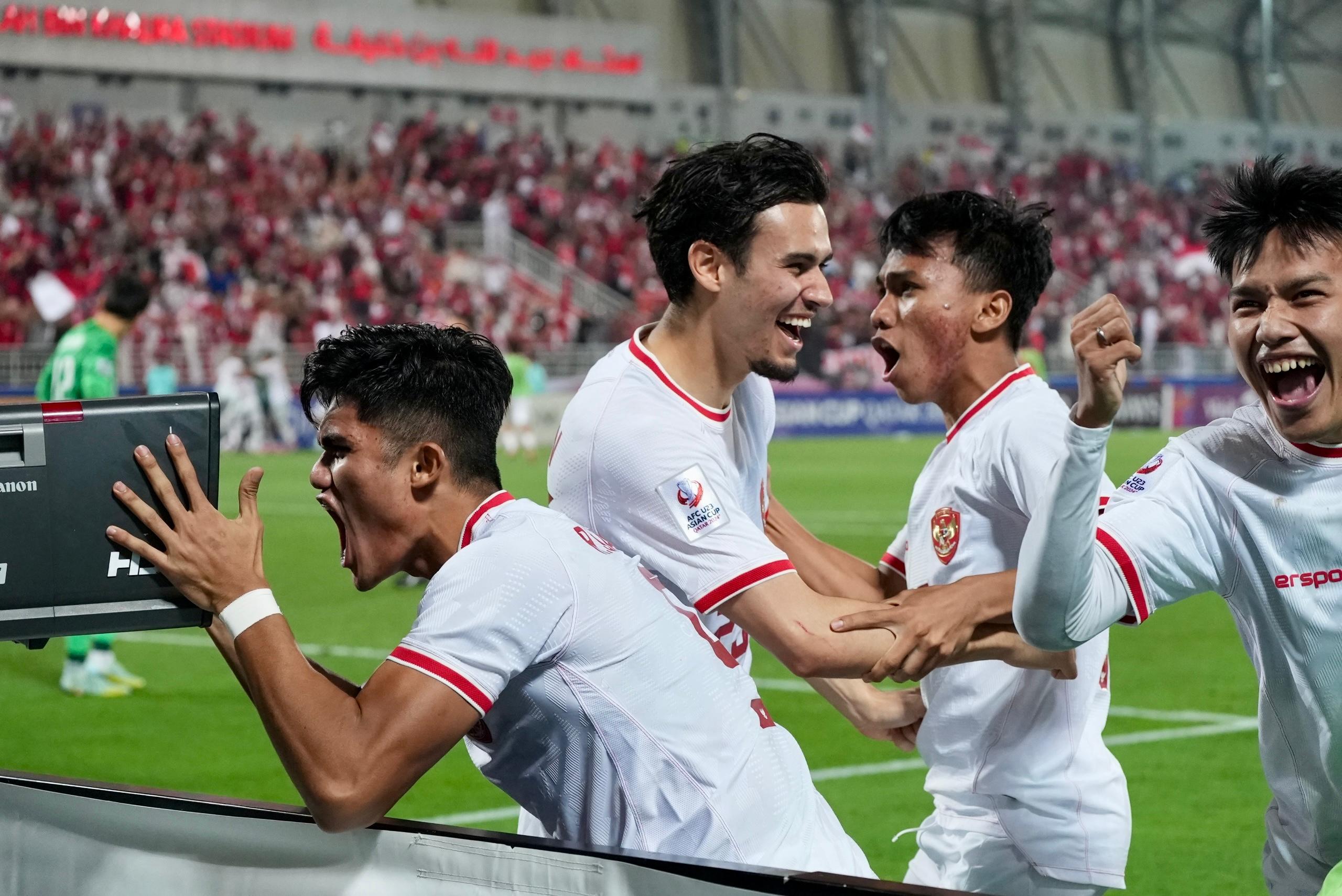 Secara mengejutkan, timas Indonesia U-23 sukses taklukkan Korea Selatan U-23 dan mengamankan satu kaki ke Olimpiade Paris 2024. (Foto: Dok. PSSI)