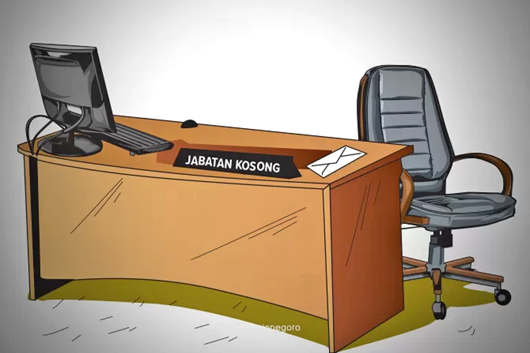 Ikustrasi Kursi kosong.