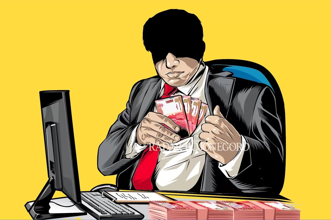 Ilustrasi korupsi.
