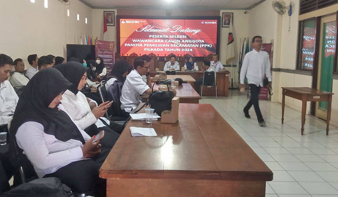 SELEKSI PPK: Sebanyak 197 peserta mengikuti seleksi wawancara rekrutmen PPK Pilkada Blora 2024 di KPU Blora pada 12-13 Mei lalu.