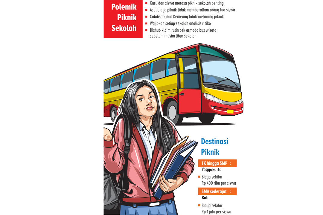 Beberapa kali bus karyawisata atau study tour sekolah terlibat kecelakaan lalu lintas (laka lantas) hingga merenggut nyawa. Pro dan kontra terkait &ldquo;piknik&rdquo; sekolah ini pun bergeliat. Jadi, sebenarnya