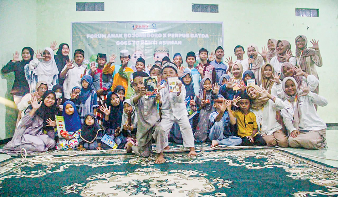 KOMPAK: Forum Anak Bojonegoro telah berusia satu dekade. Mereka kompak dan senantiasa bersemangat sosialisasi ke sekolah hingga panti asuhan guna.
