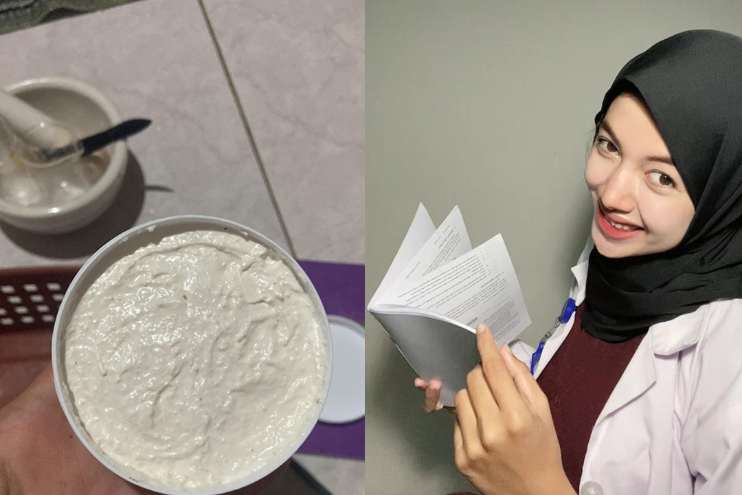 Pembuat Lulur Badan dari Ampas Kelapa