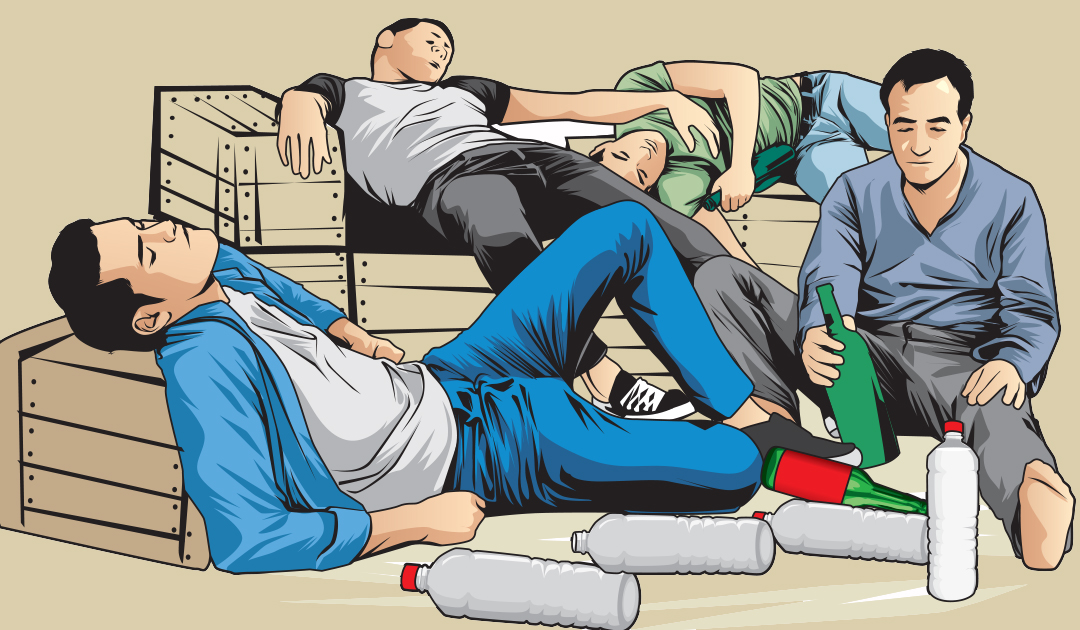 Ilustrasi Pemabuk dan Miras