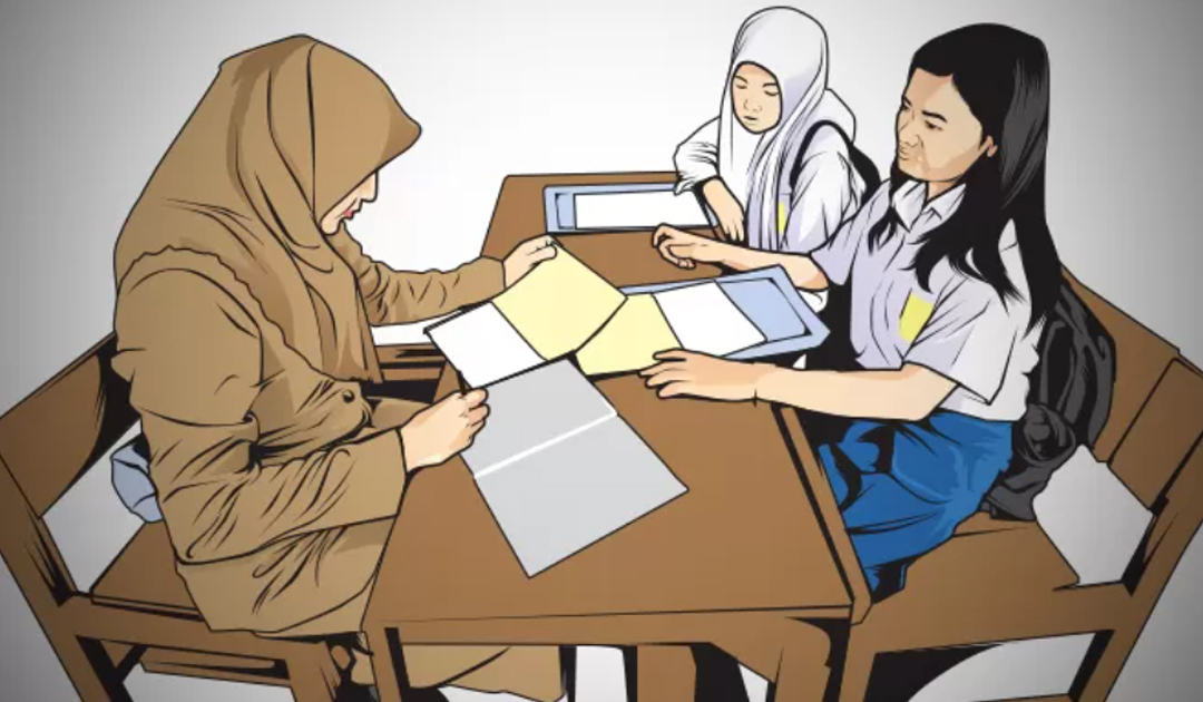 ILUSTRASI PPDB (AINUR OCHIEM/RADAR BOJONEGORO)