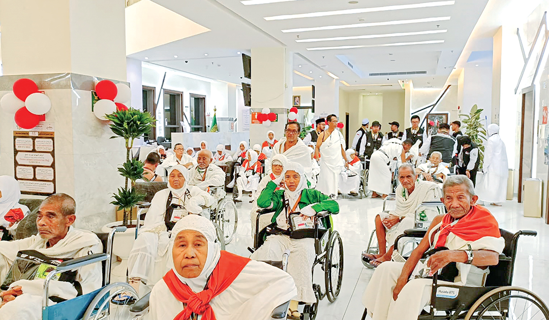 PERSIAPAN WUKUF: Jemaah haji akan diberangkatkan dari Hotel di Makkah menuju wukuf di Arafah pada Jumat (14/6).