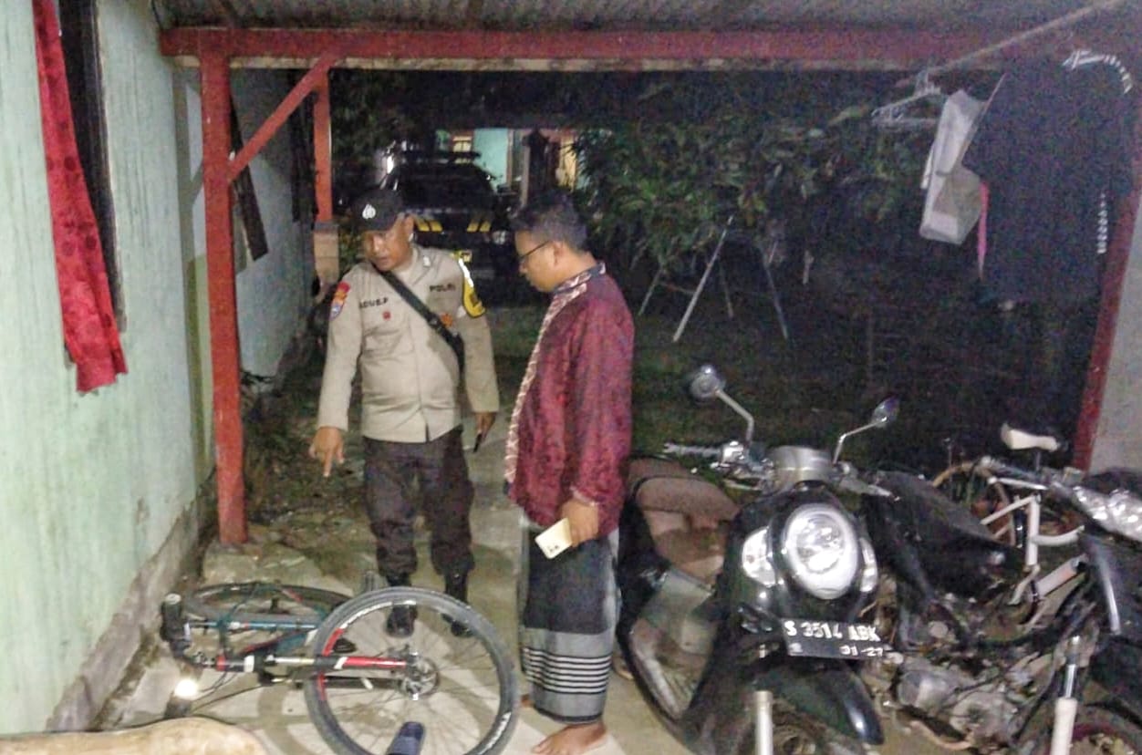 Polisi dalami motif pembacokan kakak terhadap adik ipar di Desa Ngujo, Kalitidu.