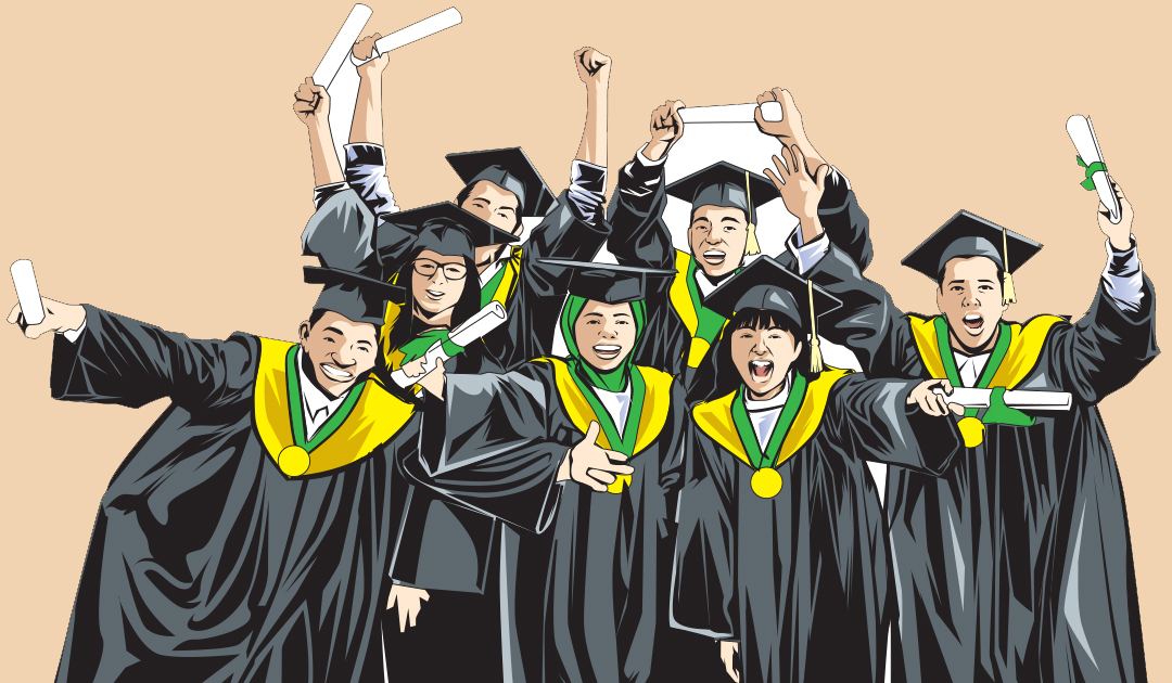 Ilustrasi pendidikan perkuliahan.