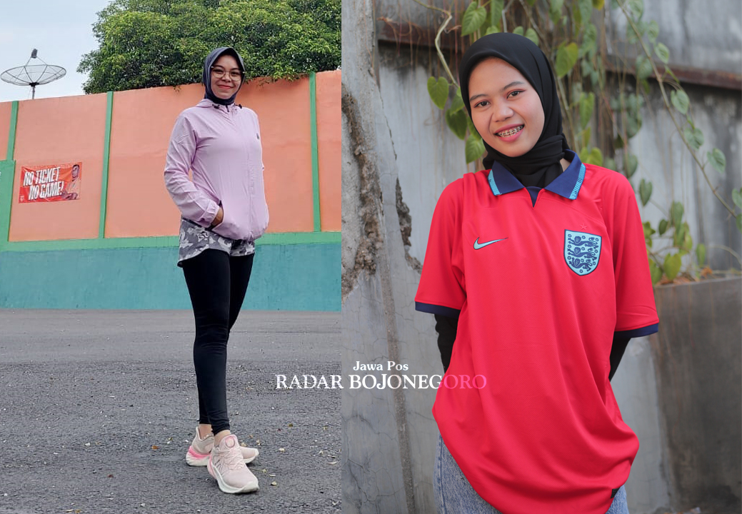 Candara Aprilia Puspitadewi (Kiri) dan Shinta Ulul Rahmawat9 (Kanan) (IRVAN RAMADHAN/RADAR BOJONEGORO)