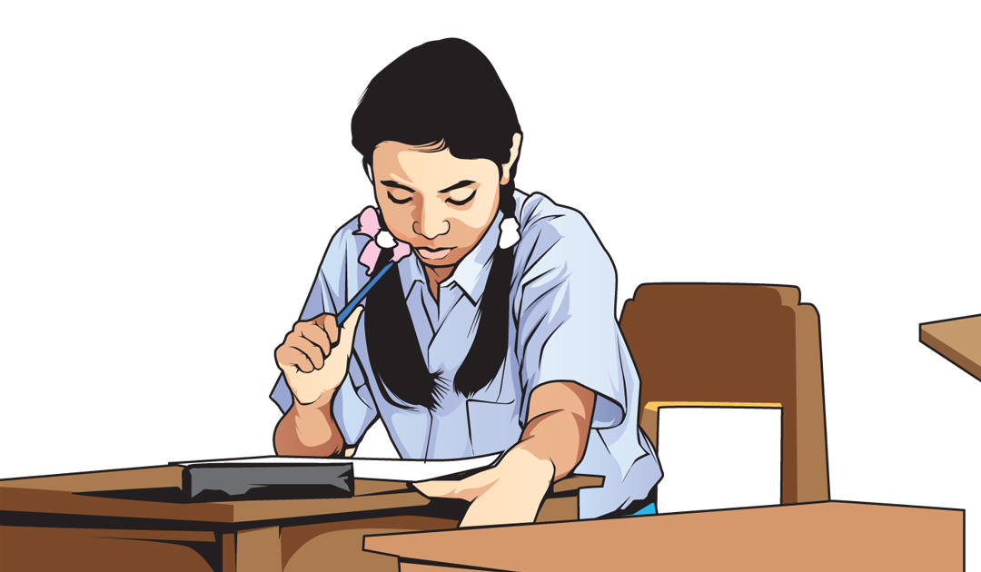 Ilustrasi anak sekolah.