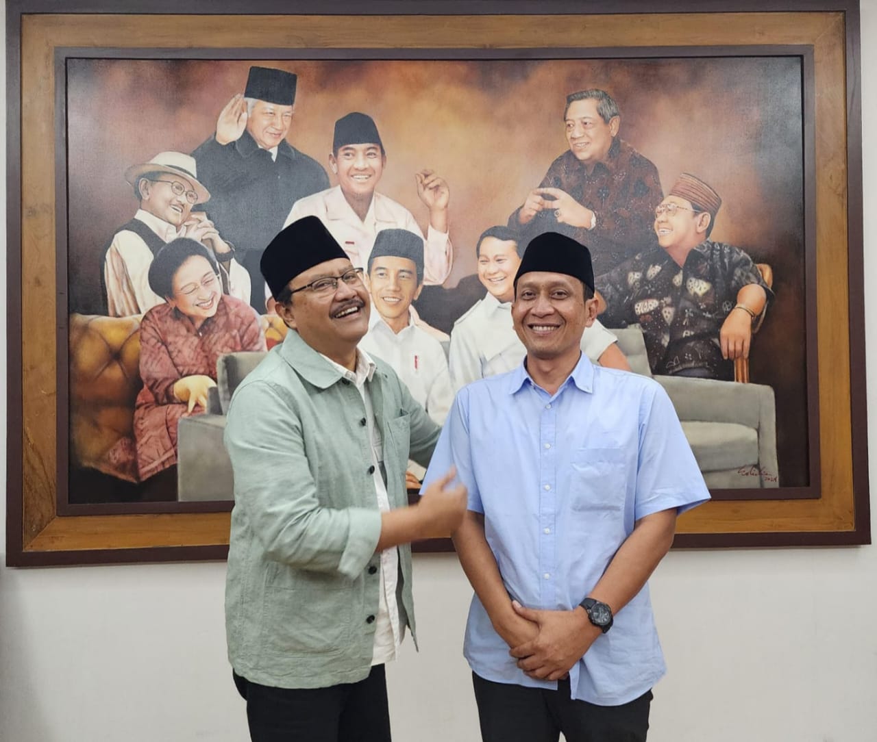 AKRAB: Setyo Wahono sangat akrab dengan Sekjend PBNU Saifullah Yusuf (ISTIMEWA/RADAR BOJONEGORO)