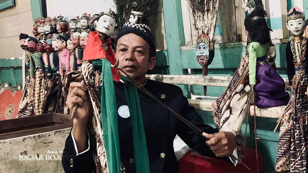 MINIM PENERUS: kesenian Wayang Thengul di Blora minim generasi penerus. (RAHUL OSCARRA DUTA/RADAR BOJONEGORO)