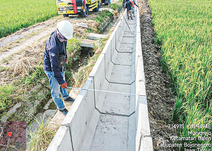 IRIGASI: Perbaikan irigasi untuk merawat infrastruktur air pertanian.