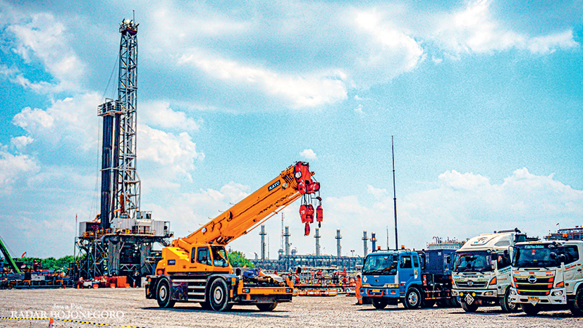 SUMBANG ENERGI NASIONAL: Kandungan minyak di Blok Cepu Lapangan Banyu Urip melebihi dari target awal. Saat ini memiliki peran strategis untuk kebutuhan minyak nasional. (YUAN EDO/RADAR BOJONEGORO)