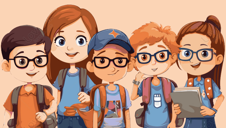 Ilustrasi Anak Berkacamata. (IST/RADAR BOJONEGORO)
