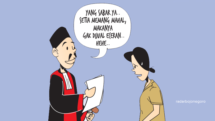 Ilustrasi Ketahuan Nikah Siri, Istri Gugat Suami. (GRAFIS: AINUR OCHIEM/RADAR BOJONEGORO)