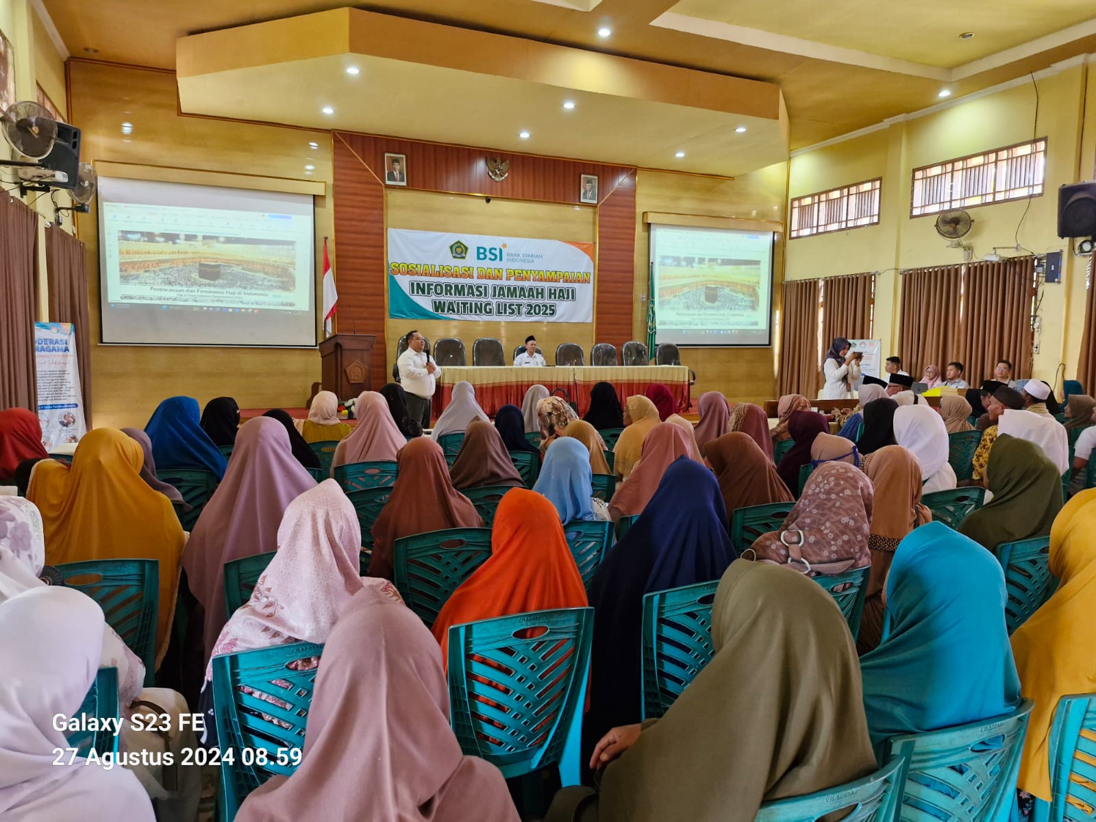 Sosialisasi dan Penyampaian Informasi Jamaah Haji Waiting List 2025.