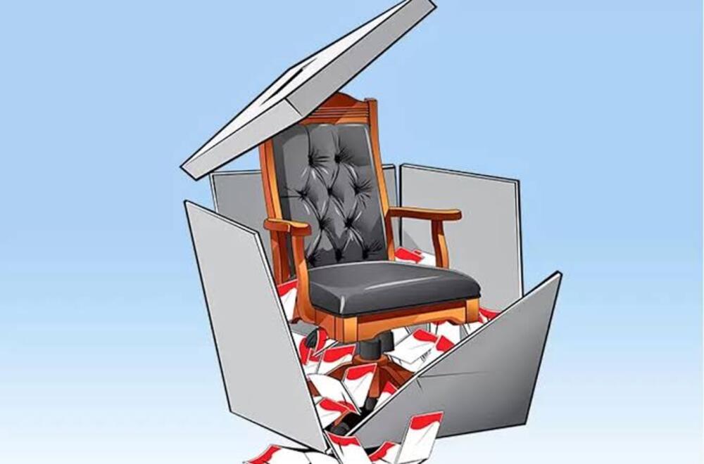 Ilustrasi kursi dan KPUK.