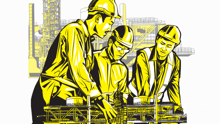 Ilustrasi Pembangunan Industri. (AINUR OCHIEM/RADAR BOJONEGORO)