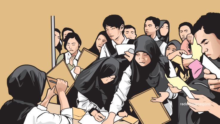 Grafis lowongan kerja. (AINUR OCHIEM/RADAR BOJONEGORO)