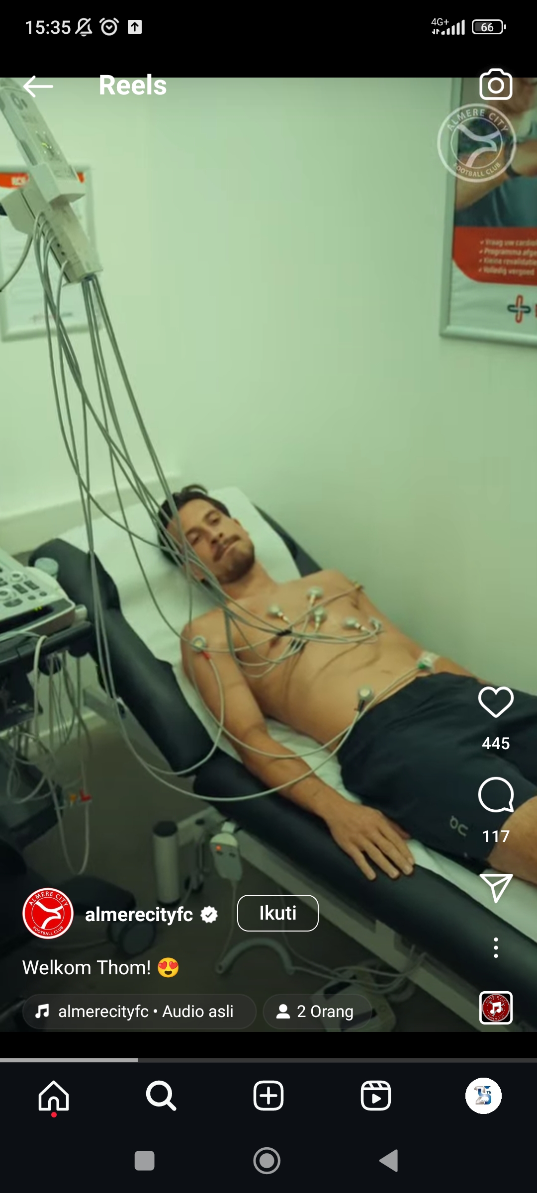 Isi konten Almere City baru-baru ini. Thom Haye sedang tes medis.