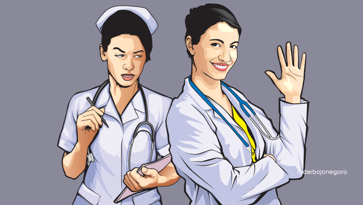 Ilustrasi Perawat. (IST/RADAR BOJONEGORO)