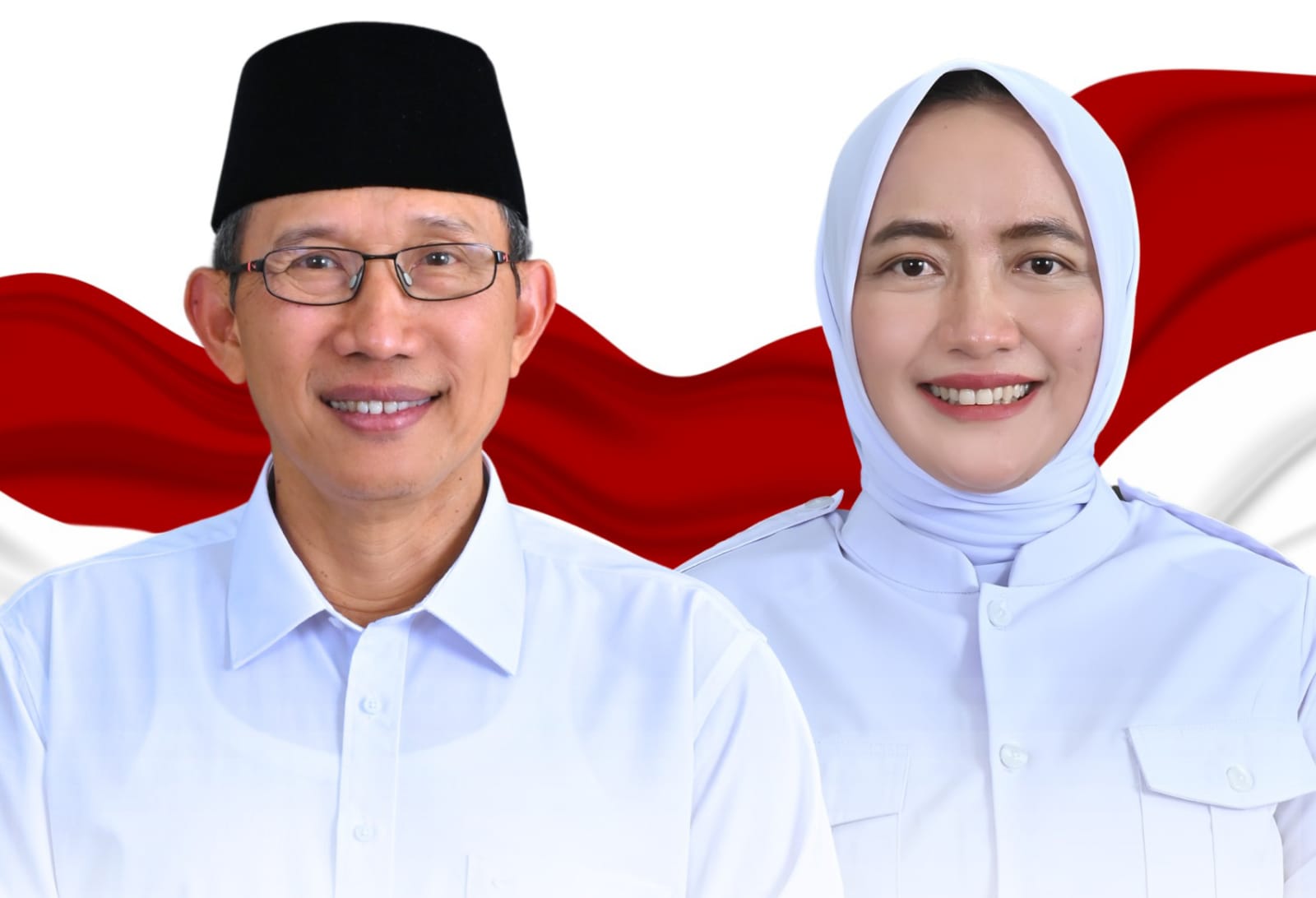 Teguh Haryono (kiri) dan Farida Hidayati (kanan)