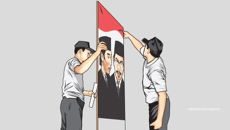 Ilustrasi Pasangan Calon. (IST/RADAR BOJONEGORO)