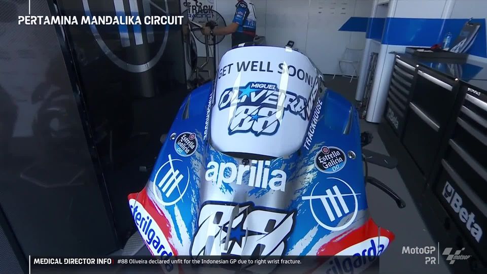 Miguel Oliveira terpaksa absen dari gelaran MotoGP Mandalika setelah mengalami kecelakaan. (Dok. MotoGP)