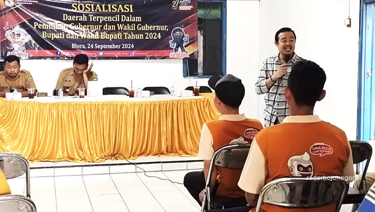 SOSIALISASI: KPU Blora gencarkan sosialisasi Pilkada Blora 2024 guna mengerek partisipasi pemilih. (ISTIMEWA/RADAR BOJONEGORO)